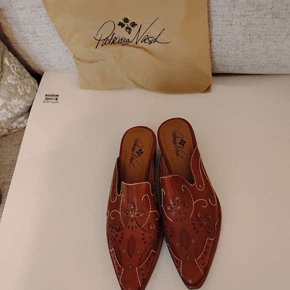 Patricia Nash Benedetta Western  Mules  Never Worn - Picture 1 of 4
